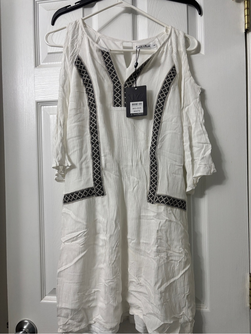Off shoulder white cover up
